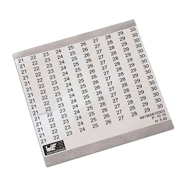 691900610303 Würth Elektronik  Terminal Block Marker Strips